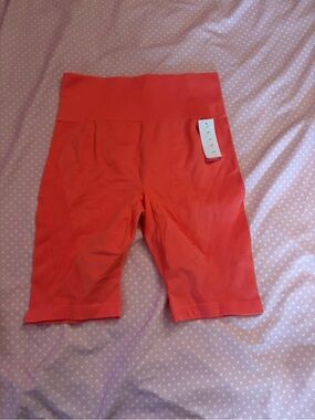 Lane Bryant High-Waist Women's Orange Bike Shorts